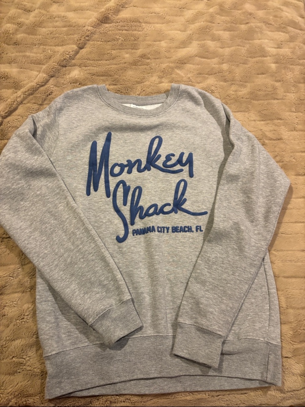 Monkey Shack Gray Crewneck Sweatshirt - Women's Casual Pullover